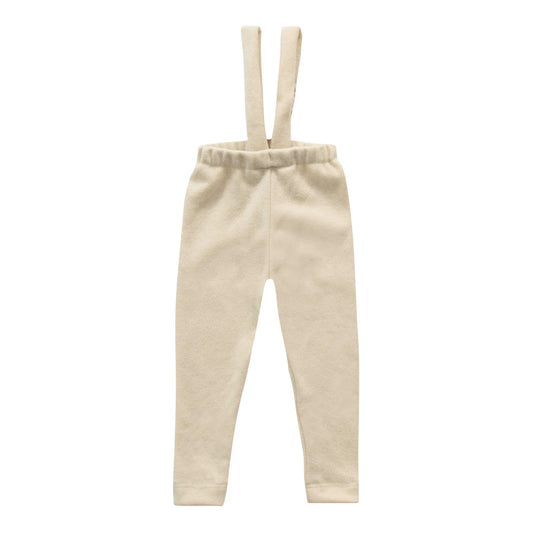 Woolen Pants with Suspenders - Cream-1