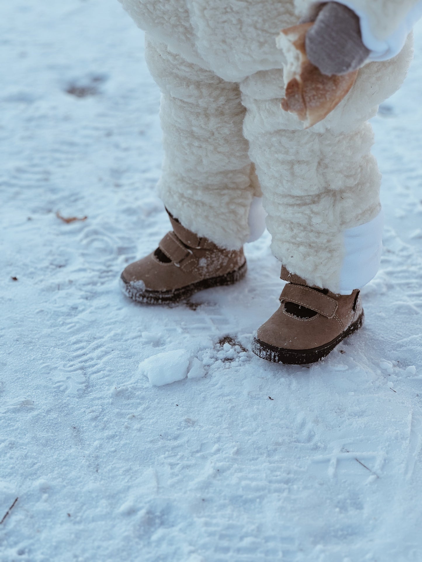 Baby/Kid Virgin Wool Overall - White-4
