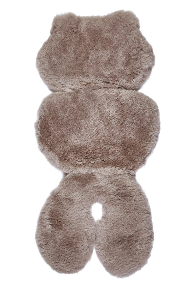 Greige Natural Sheepskin Car Seat / Stroller Liner-0