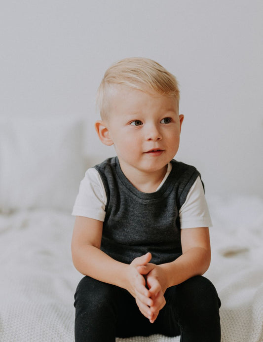 100% merino wool kids vest VILLE