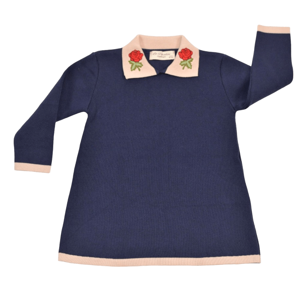 Navy Rose dress-0