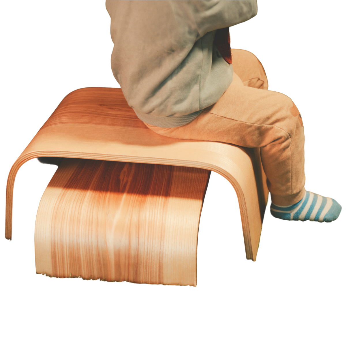 Adjustable Wooden Step Stools - Set of 2