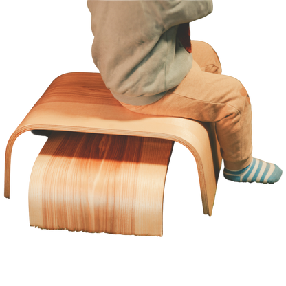 Adjustable Wooden Step Stools - Set of 2