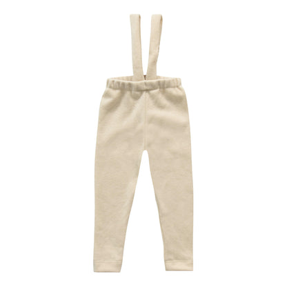 Woolen Pants with Suspenders - Cream-1