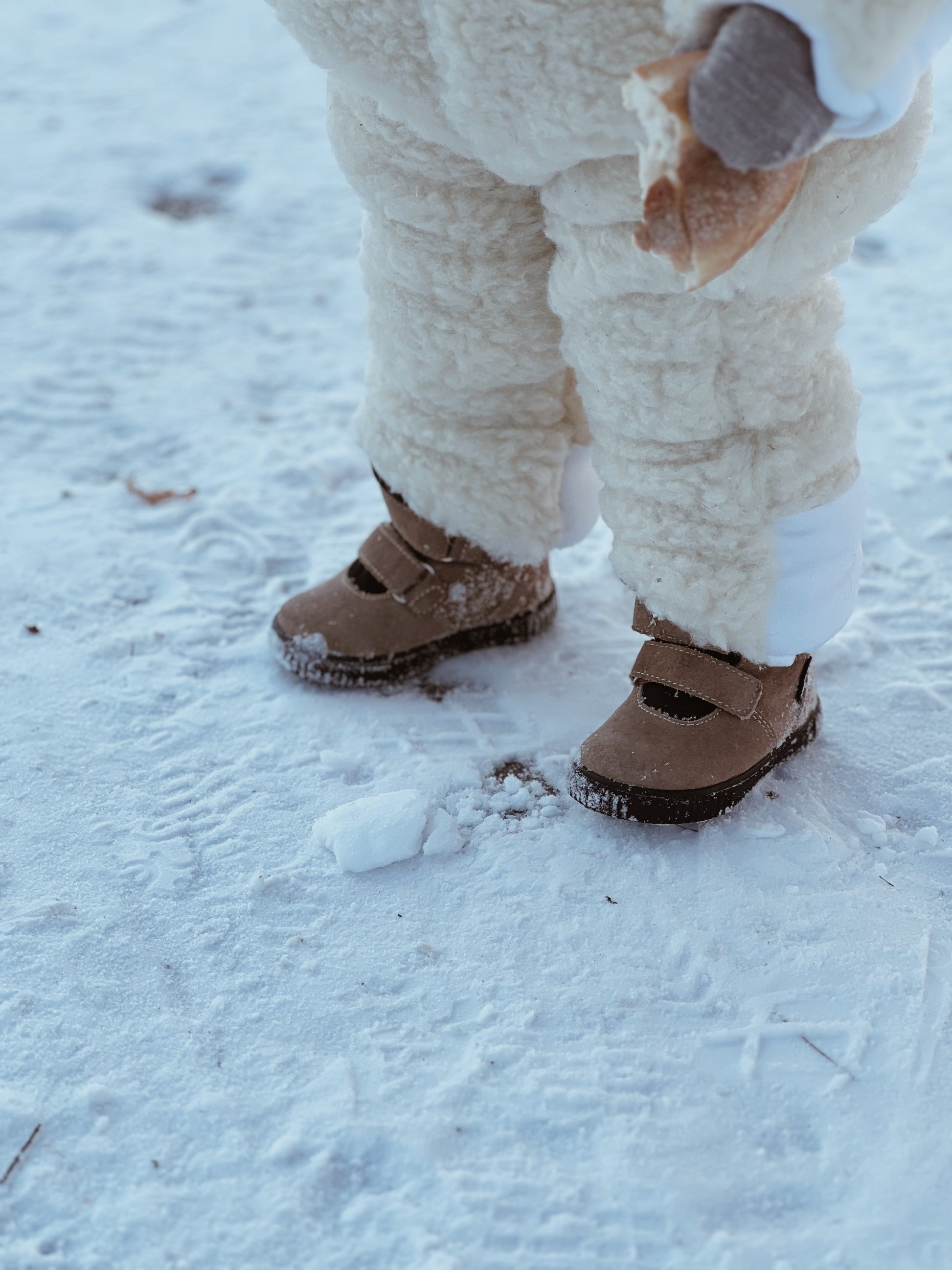 Baby/Kid Virgin Wool Overall - White-4