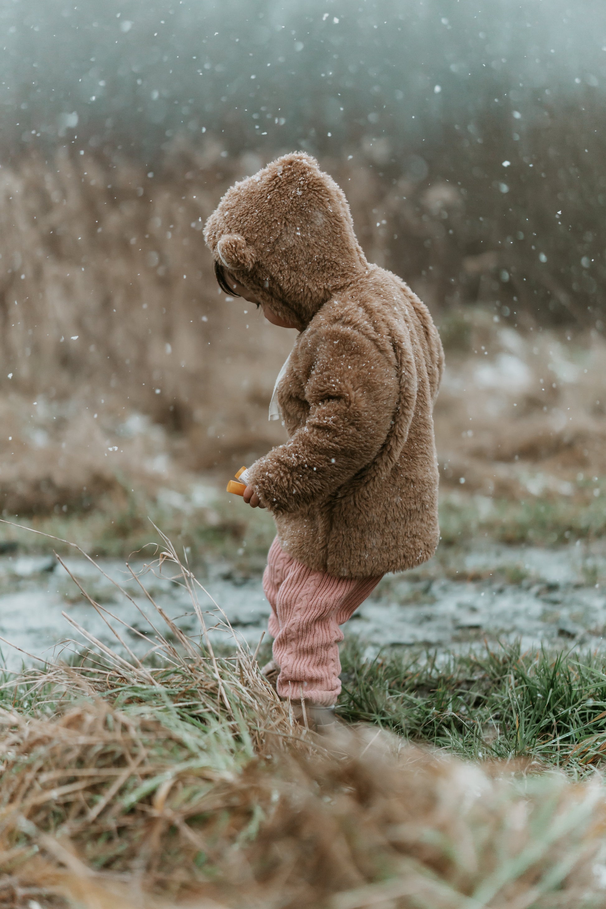 Baby/Kid Virgin Wool Jacket - Brown-2