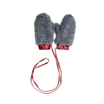 Adult Natural Wool Mittens / Gloves - Grey-0