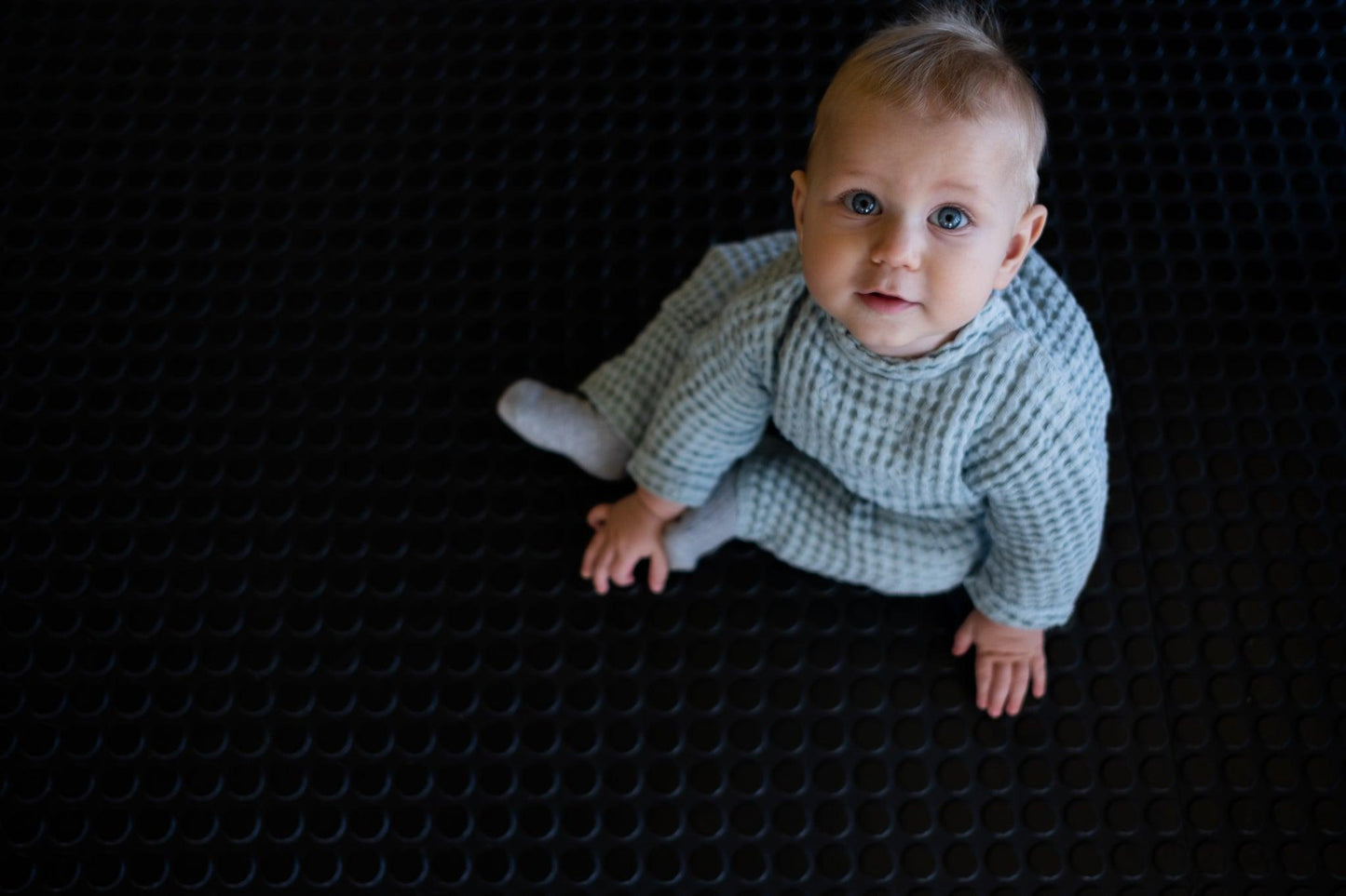 Linen Baby/Kid Clothing Set - Blue-0