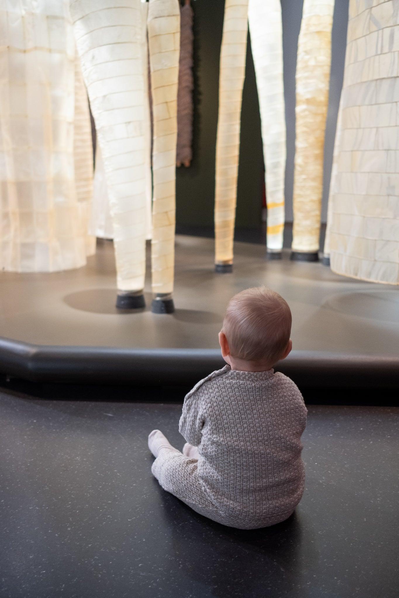 Linen Baby/Kid Clothing Set - Beige-2