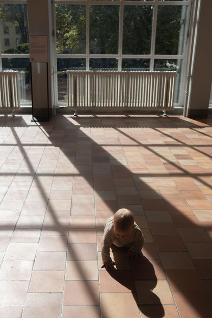 Linen Baby/Kid Clothing Set - Beige-4