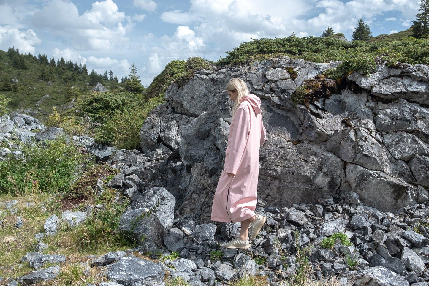 Waterproof Coat with Wool - Rosa-2