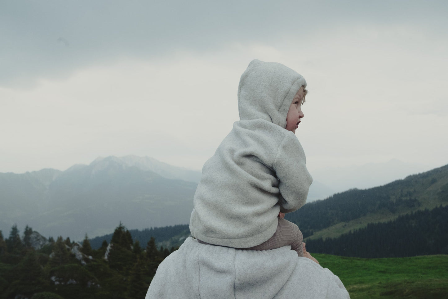 Baby/Kid Virgin Wool Jacket - Grey-0