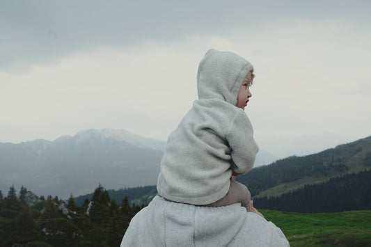 Baby/Kid Virgin Wool Jacket - Grey-0