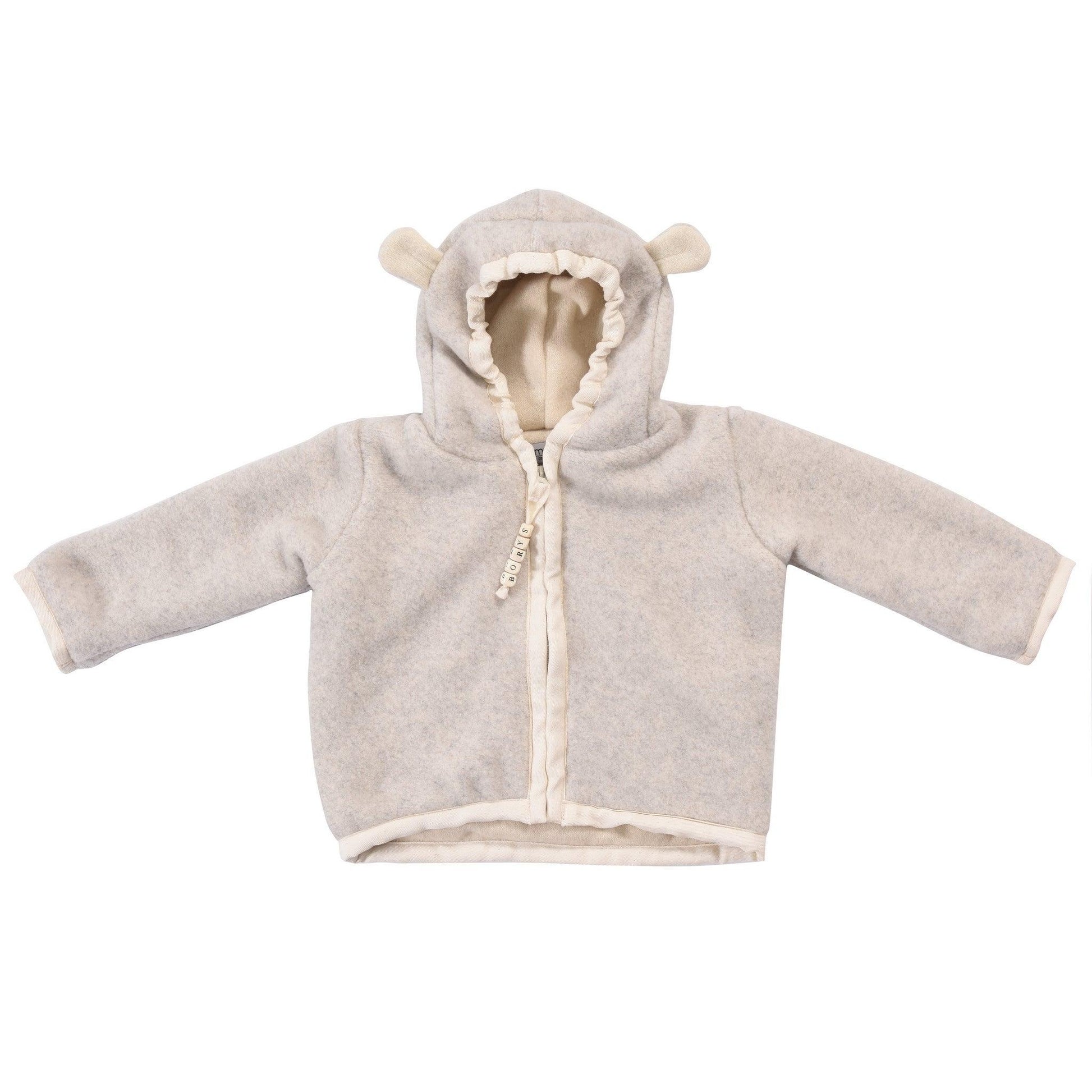 Baby/Kid Virgin Wool Jacket - Grey-1