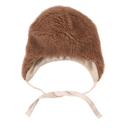 Brown Bear Woolen Baby Hat-2