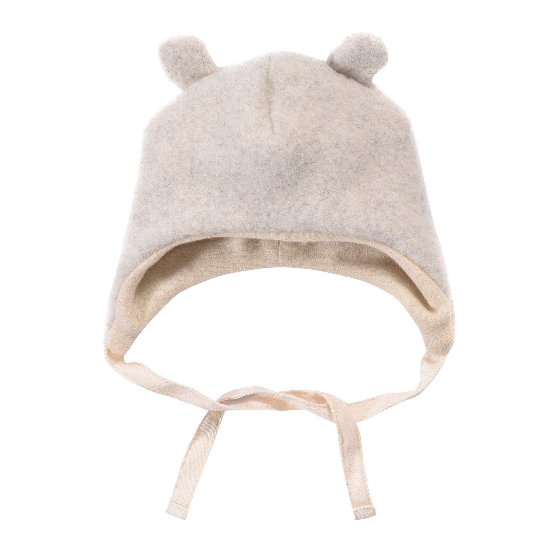 Grey Bear Woolen Baby Hat-0