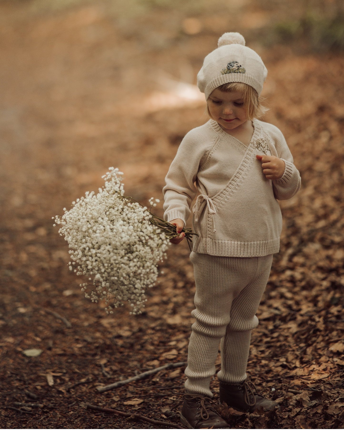 Pops Knit leggings beige-1