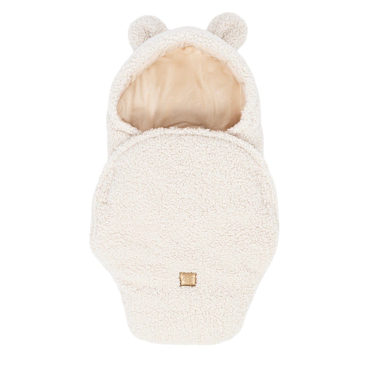 Baby Swaddle with Bear Ears – Bearly Cream