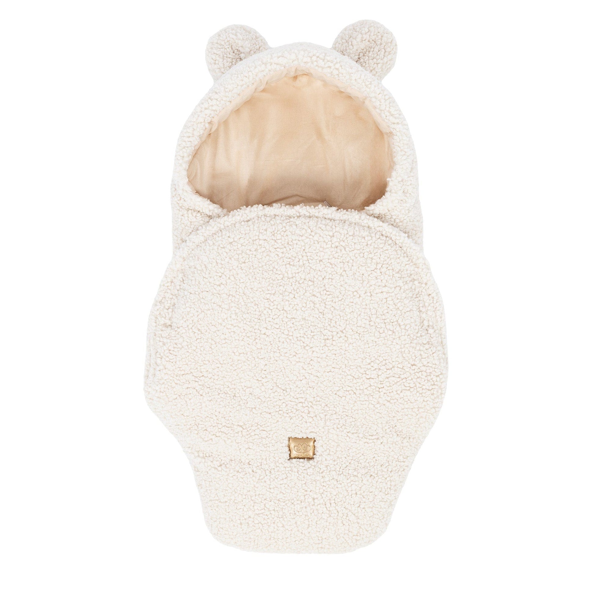 Baby Swaddle with Bear Ears – Bearly Cream