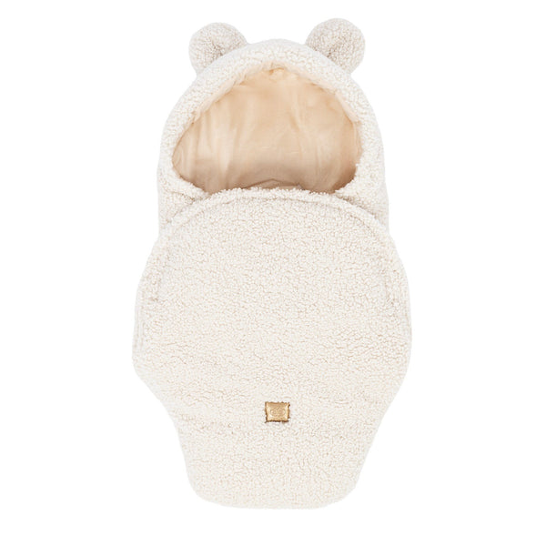 Baby Swaddle with Bear Ears – Bearly Cream