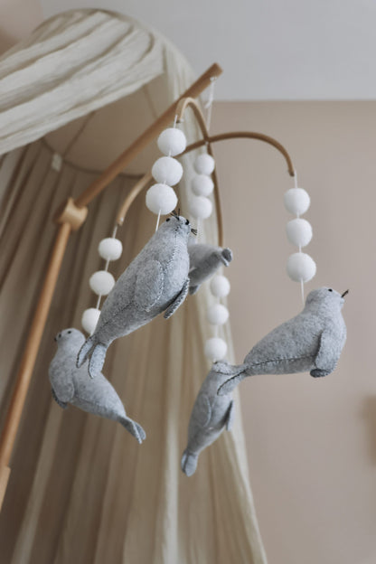 Handmade baby mobile seals