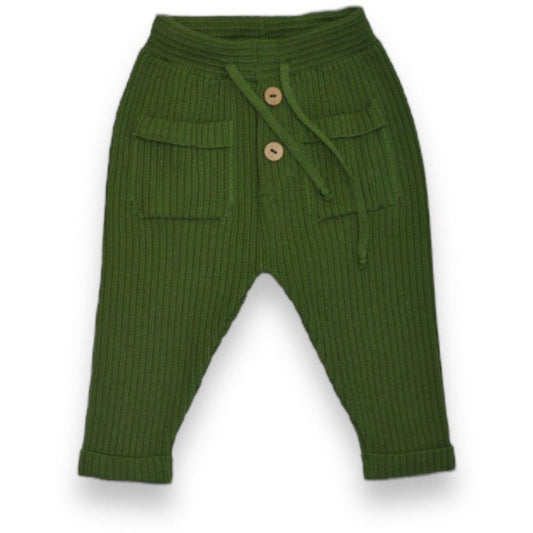 Buttery Soft Knit Pants Green-0