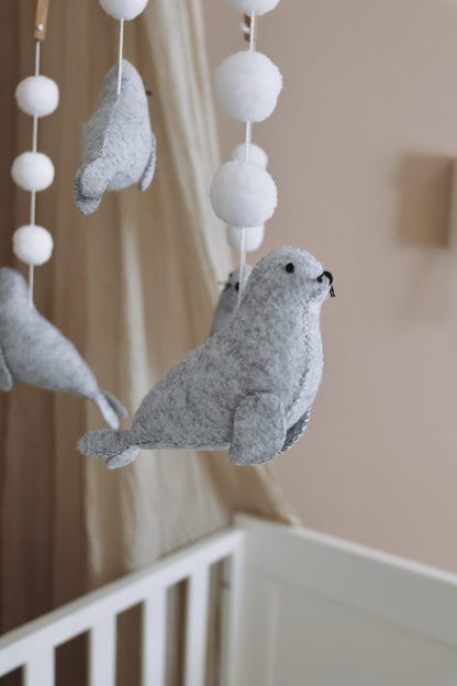 Handmade baby mobile seals