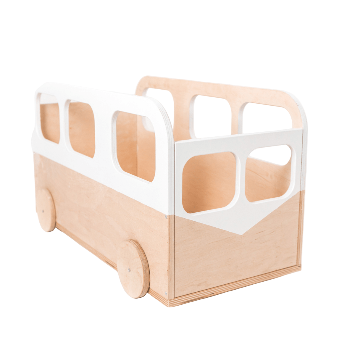 Kids Toy Storage Box on Wheels - Bus