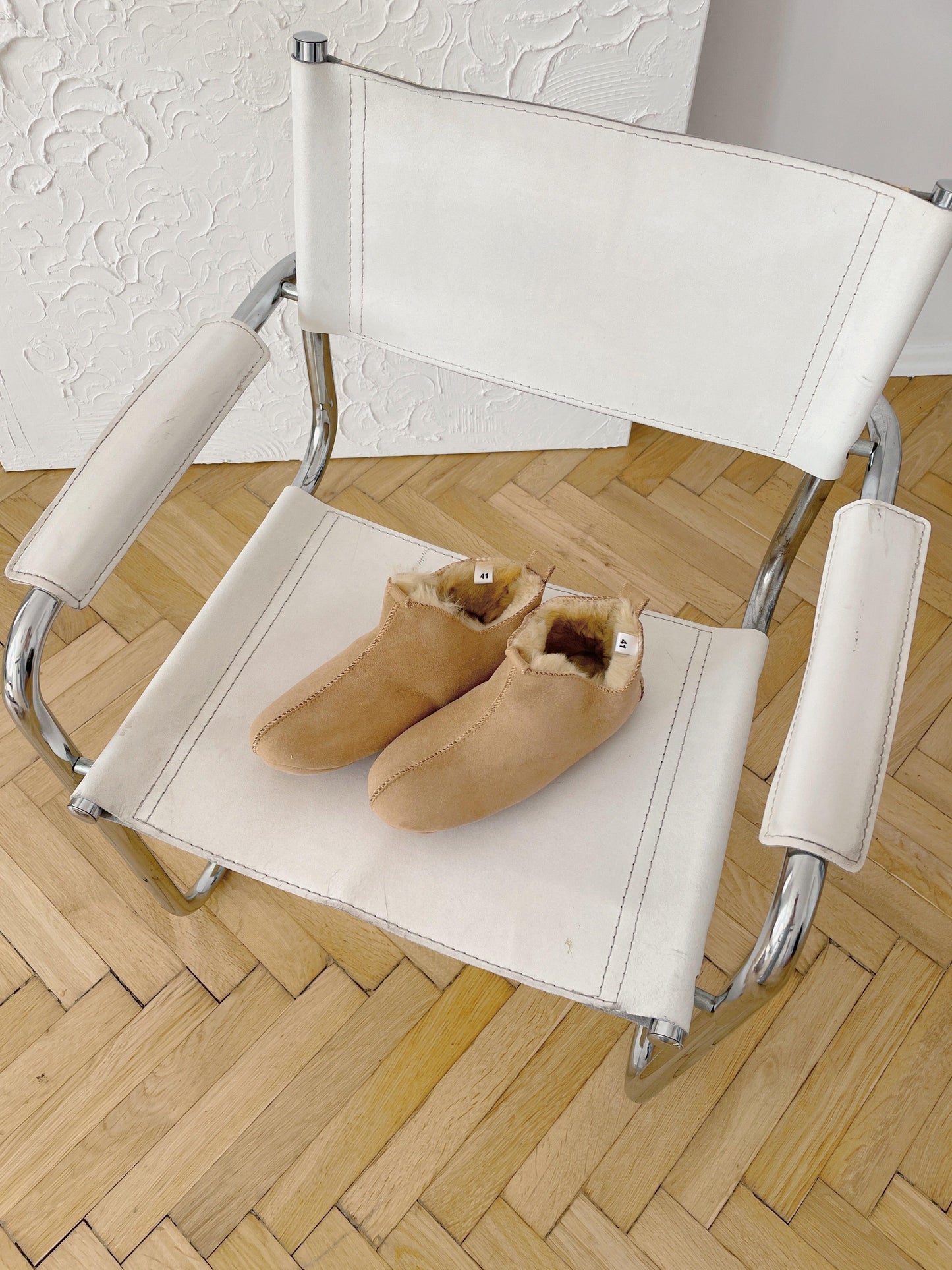 Adult Natural Sheepskin Boots - Beige-2