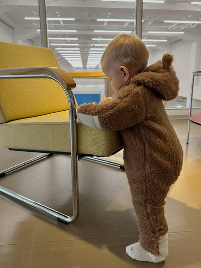 Baby/Kid Virgin Wool Overall - Brown-0