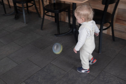 Linen Pants with Suspenders - Beige-2