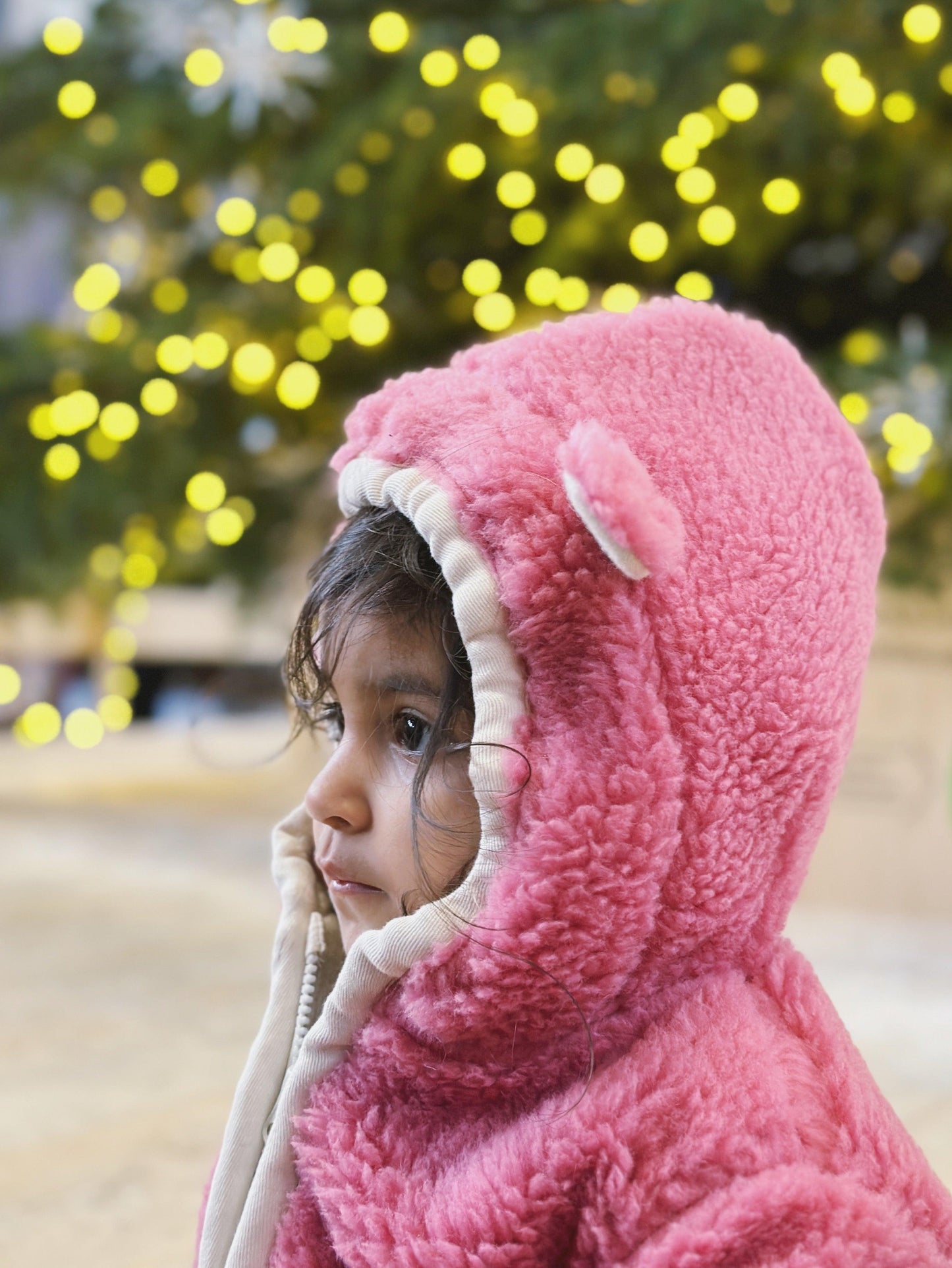 Baby/Kid Virgin Wool Overall - Pink-2