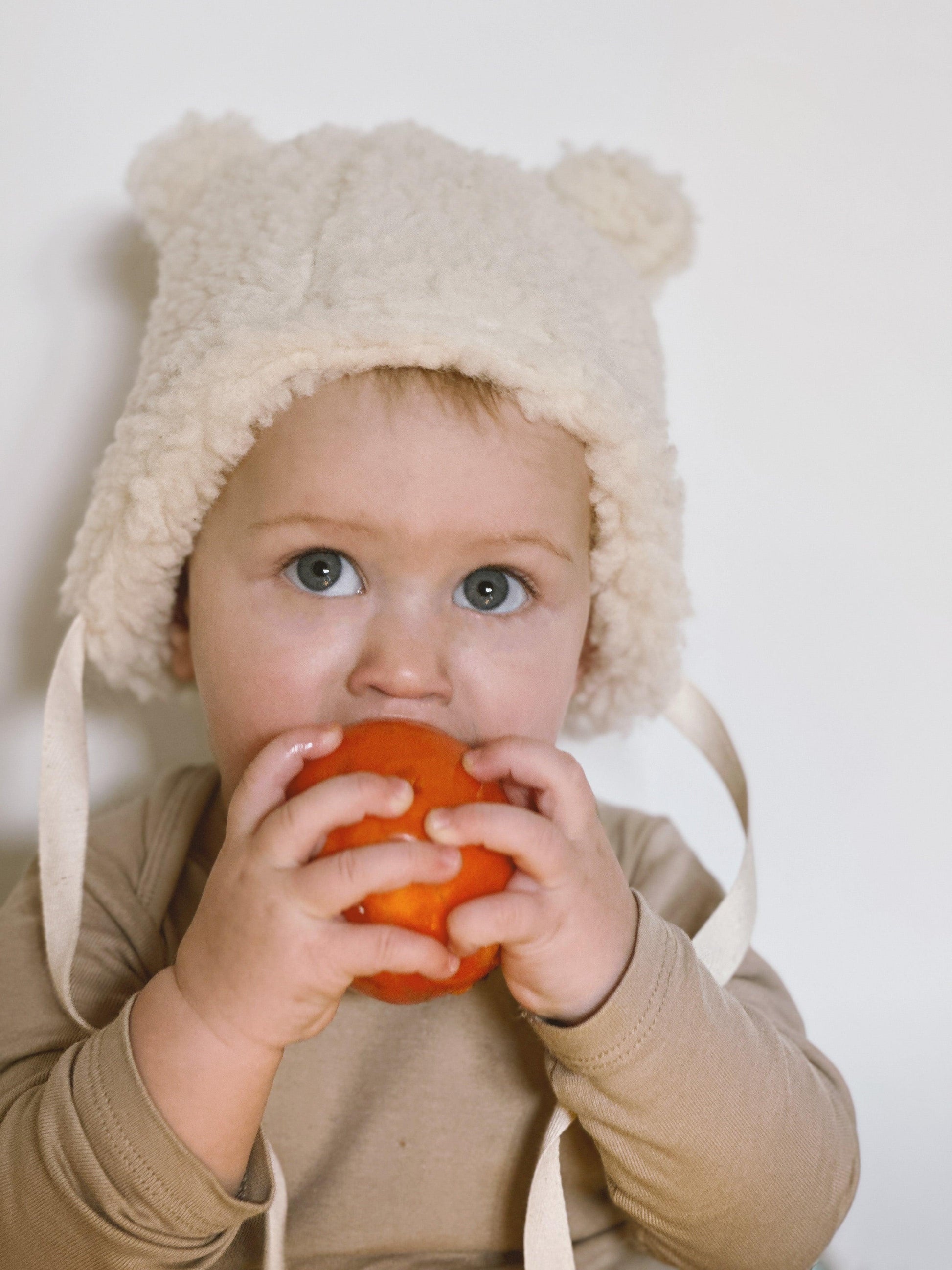 Polar Bear Woolen Baby Hat-0