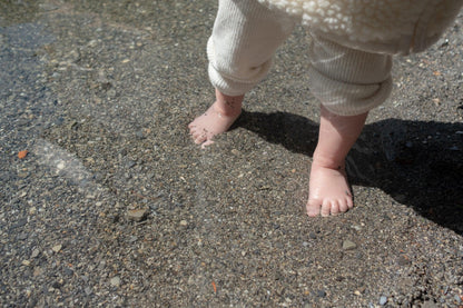 Woolen Pants with Suspenders - Cream-4