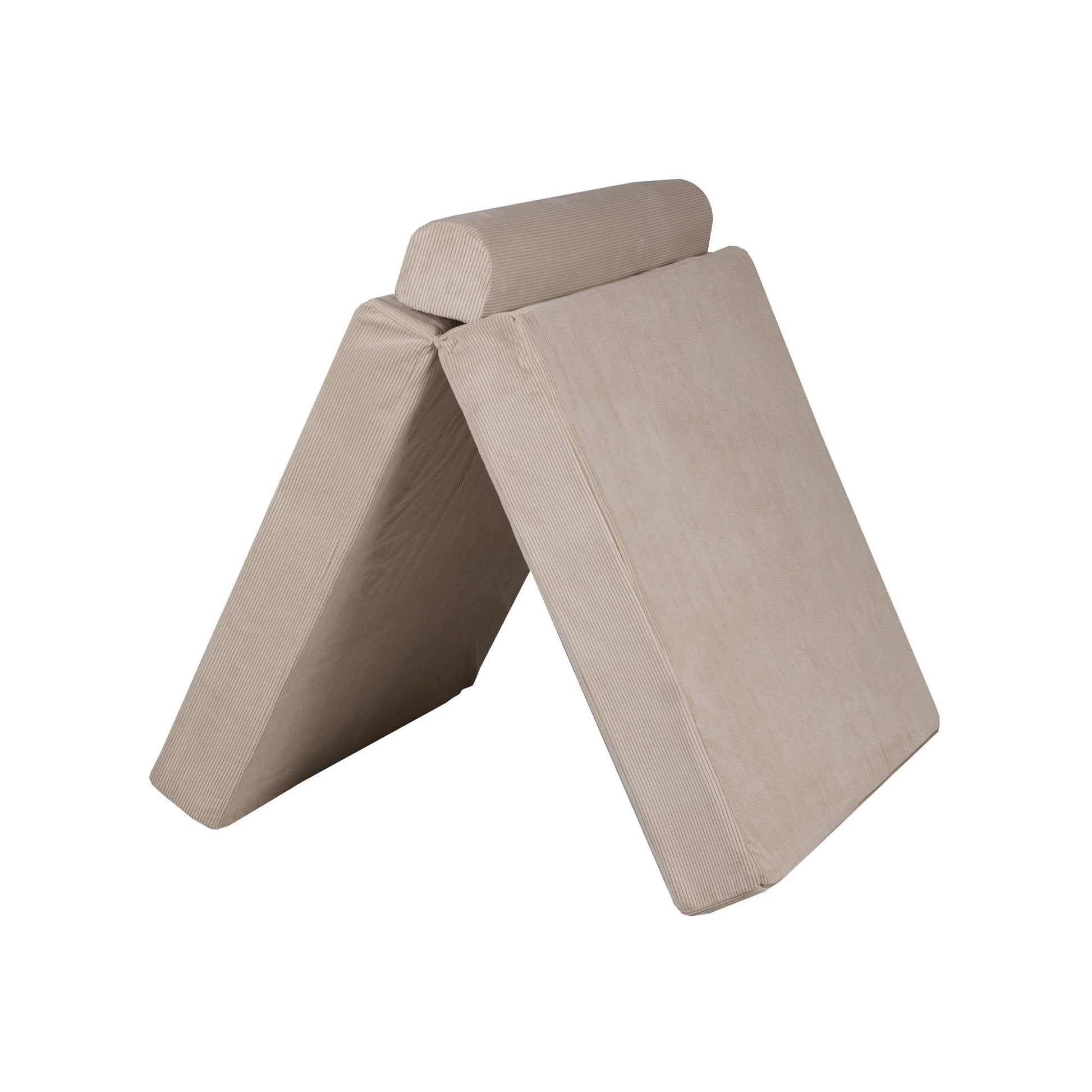 MeowBaby® Large Slimcord Premium Sofa - Ecru