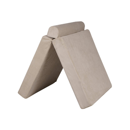 MeowBaby® Large Slimcord Premium Sofa - Ecru