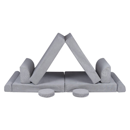 MeowBaby® Large Slimcord Premium Sofa - Gray