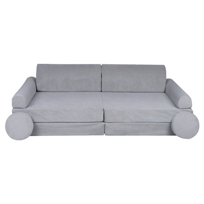 MeowBaby® Large Slimcord Premium Sofa - Gray