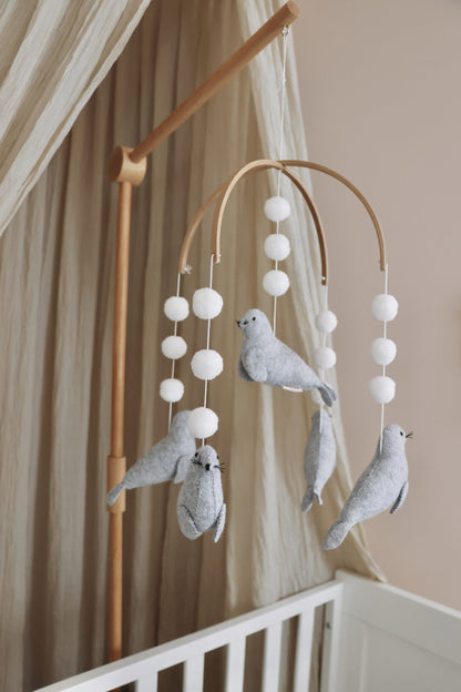 Handmade baby mobile seals