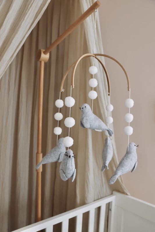 Handmade baby mobile seals