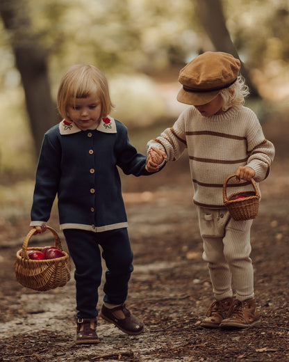 Navy Rose cardigan-2
