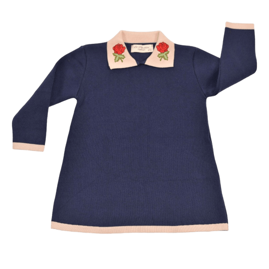 Navy Rose dress-0