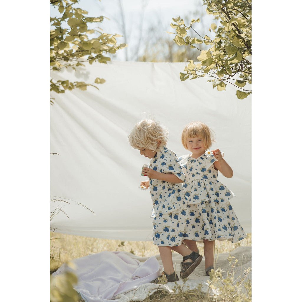 Organic Blueberry Frill Dress-1