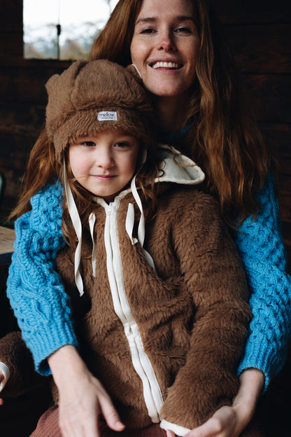 Brown Bear Woolen Baby Hat-4