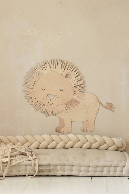 Safari Lion – Wooden Wall Decoration